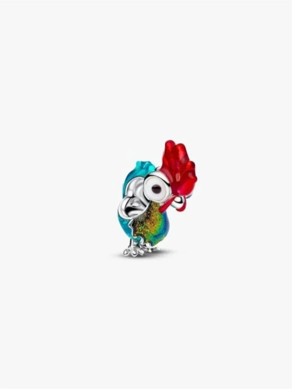 Pandora Style Colorful Enamel Rooster Charm Bead - Picture 3 of 4
